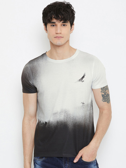 

Wear Your Mind Men White Printed Round Neck T-shirt