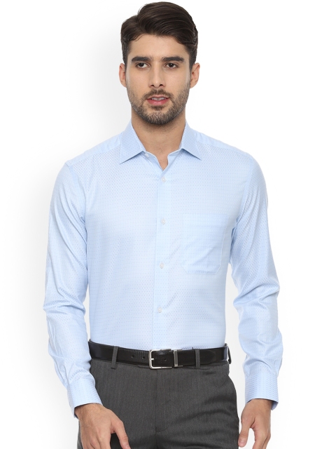 

Louis Philippe Men Blue Classic Regular Fit Printed Formal Shirt