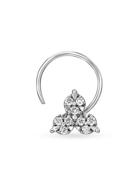 

Mia by Tanishq Women 14KT White Gold Diamond Nose Pin