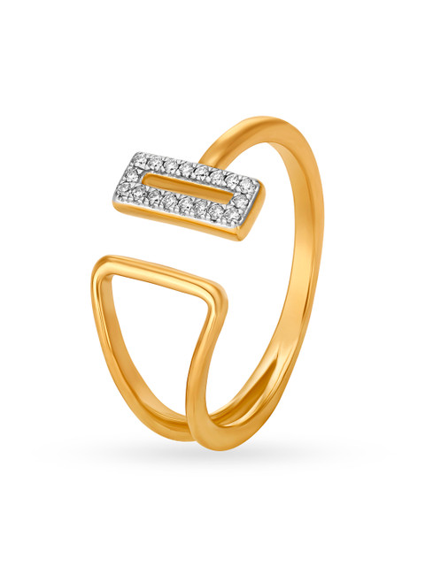

Mia by Tanishq Women 14KT Yellow Gold Diamond Finger Ring
