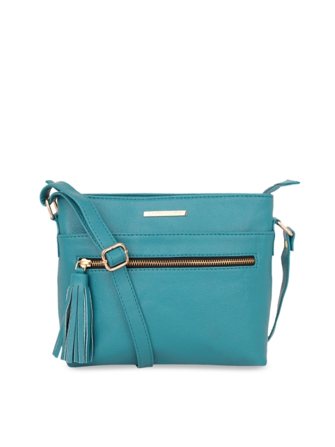

Lapis O Lupo Turquoise Blue Solid Sling Bag
