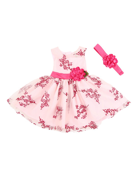 

Pantaloons Baby Girls Pink Fit and Flare Dress