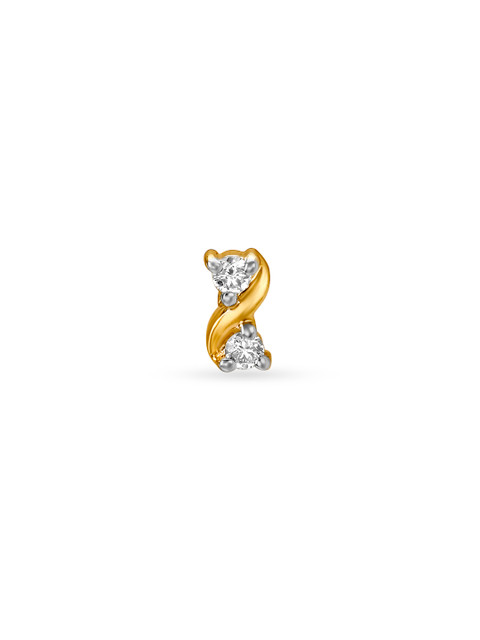 

Mia by Tanishq Women 14KT Yellow Gold Diamond Nose Pin