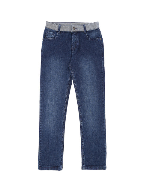 

Pantaloons Junior Boys Blue Regular Fit High-Rise Clean Look Jeans