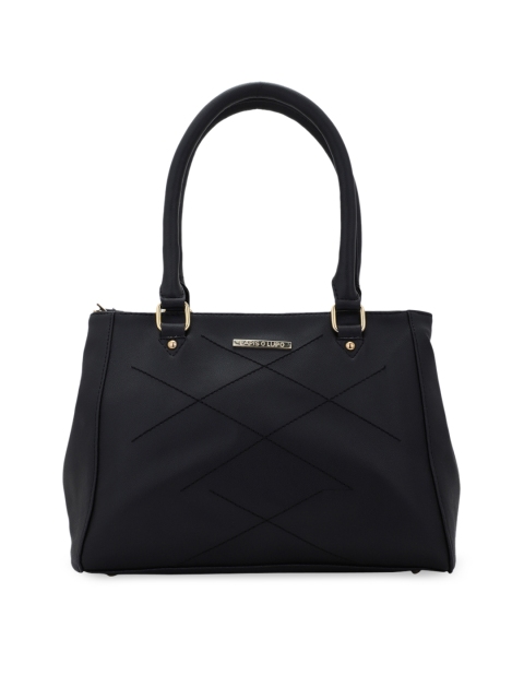 

Lapis O Lupo Black Solid Handheld Bag