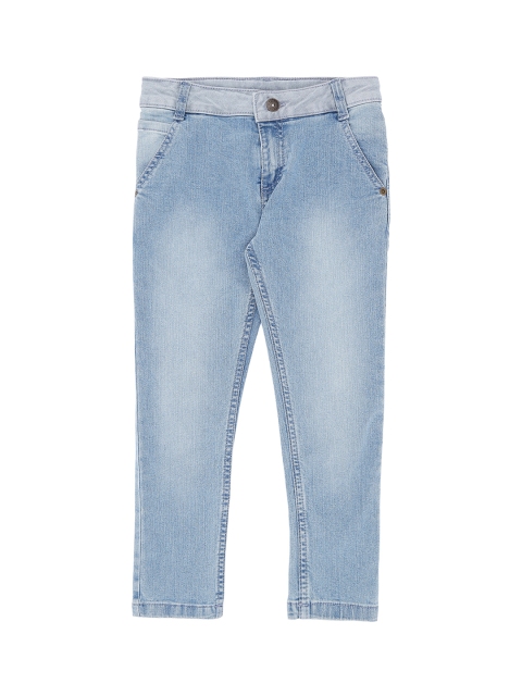 

Pantaloons Junior Boys Blue Tapered Fit High-Rise Clean Look Jeans