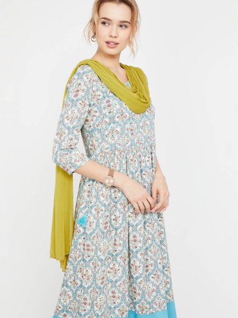 

Melange by Lifestyle Green Solid Dupatta