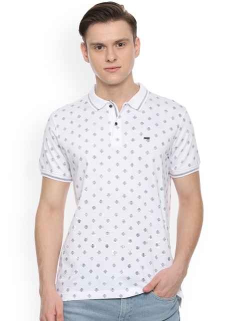 

Van Heusen Sport Men White Printed Polo Collar T-shirt