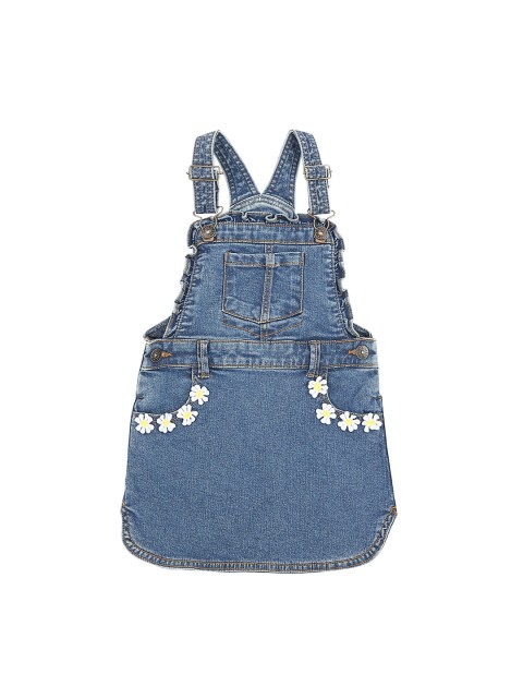 

Pantaloons Junior Girls Blue Pinafore Dress