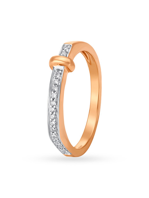 

Mia by Tanishq Women 14KT Rose Gold Diamond Finger Ring