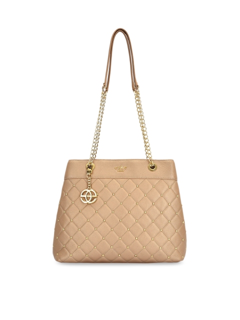 

Eske Women Gold-Toned Embellished Leather Shoulder Bag