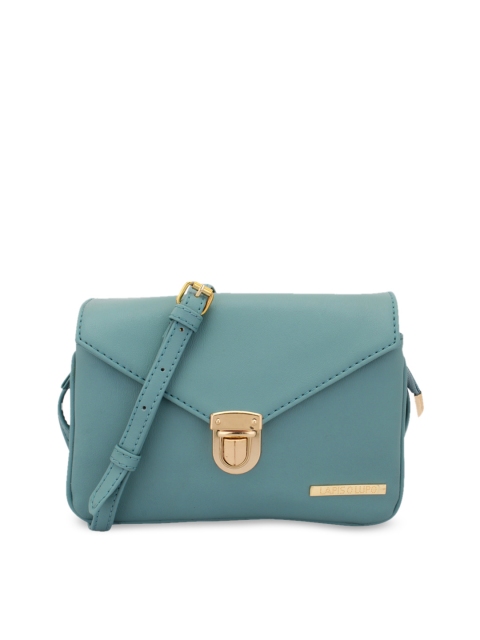 

Lapis O Lupo Turquoise Blue Solid Sling Bag
