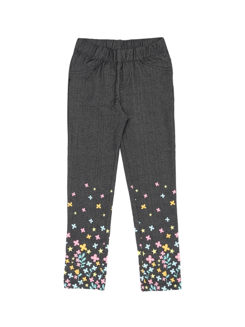 

Pantaloons Junior Girls Black Solid Leggings