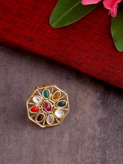 

Studio Voylla Women Gold-toned Hancrafted Ring
