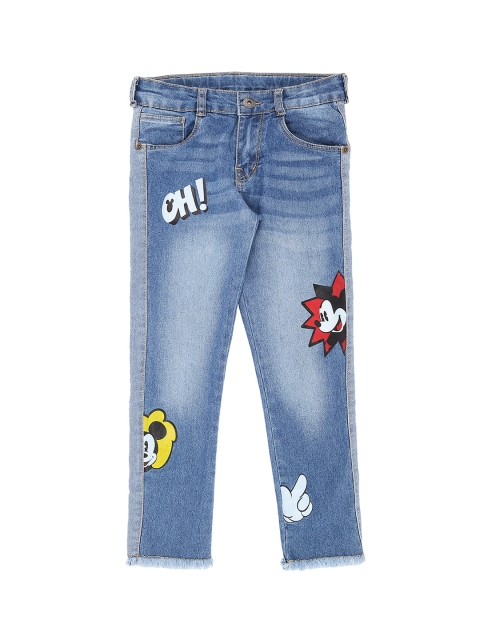 

Pantaloons Junior Girls Blue Regular Fit Mid-Rise Clean Look Jeans