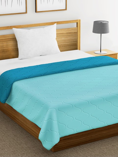

Divine Casa Blue Quilted Mild Winter 150 GSM Single Bed Comforter