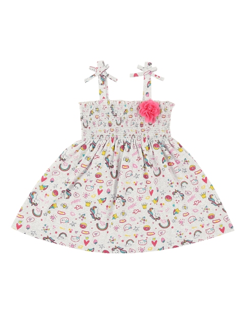 

Pantaloons Baby Girls Grey Fit and Flare Dress
