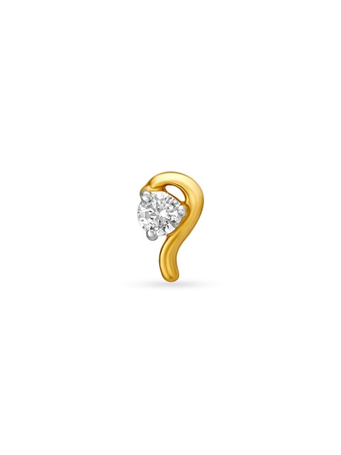 

Mia by Tanishq Women 14KT Yellow Gold Diamond Nose Pin