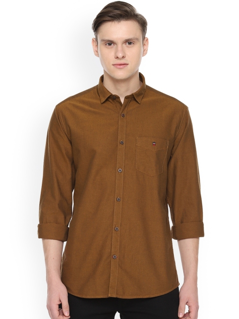 

Louis Philippe Sport Men Brown Tight Slim Fit Solid Casual Shirt