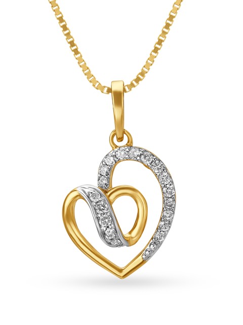 

Mia by Tanishq 14KT Yellow Gold Diamond Pendant