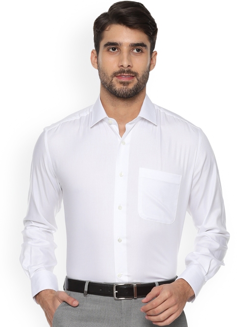 

Louis Philippe Men White Classic Regular Fit Self Design Formal Shirt