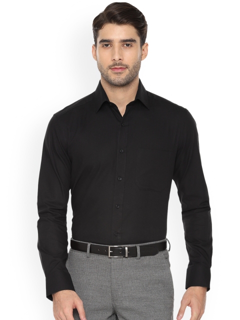 

Louis Philippe Men Black Classic Regular Fit Solid Formal Shirt