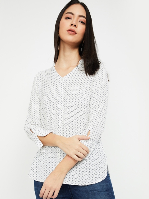 

Fame Forever by Lifestyle Women White Linen Shirt