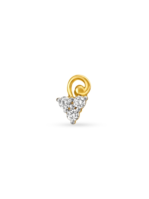 

Mia by Tanishq Women 14KT Yellow Gold Diamond Nose Pin