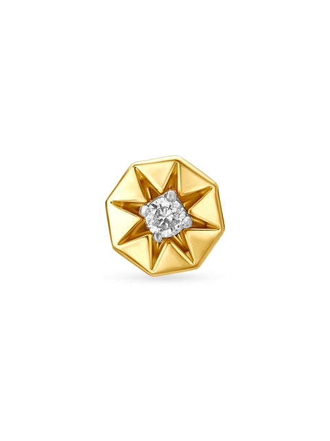 

Mia by Tanishq Set of 3 Women 14KT Gold Diamond Nose Pins, Multi