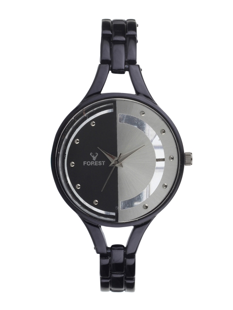 

Hobforestessentials Women Black & Grey Analogue Watch FR-243-BK