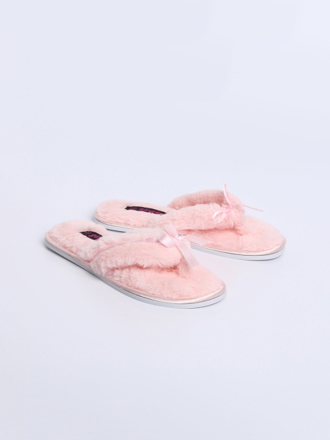 

Ginger by Lifestyle Women Pink Self Design Room Slippers