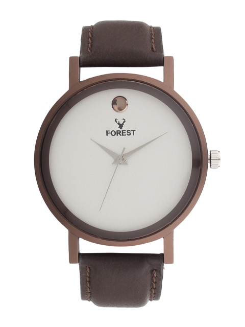 

Hobforestessentials Men White Analogue Watch
