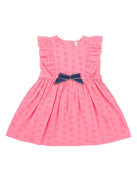 

Pantaloons Baby Girls Pink Fit and Flare Dress