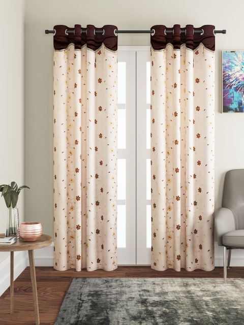 

Cortina Beige Set of 2 Sheer Door Curtains