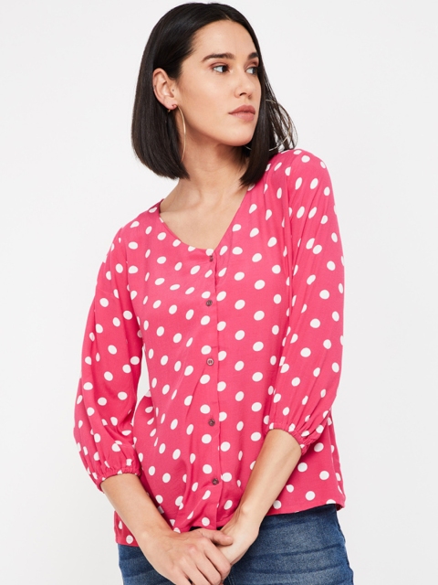 

Bossini Women Pink Printed Top