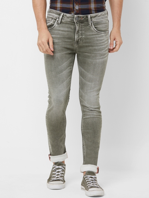 

Killer Men Olive Green Slim Fit Mid-Rise Clean Look Jeans