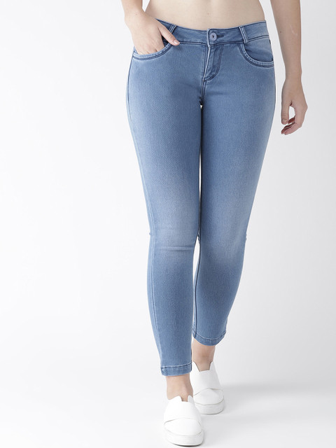 

Xpose Women Blue Slim Fit Mid-Rise Clean Look Stretchable Jeans