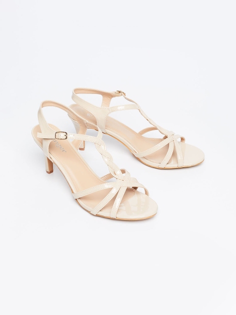 

Ginger by Lifestyle Women Beige Solid Heels