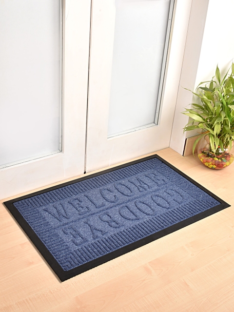 

Ariana Blue Tufted Polypropylene Rectangular Anti-Skid Doormat