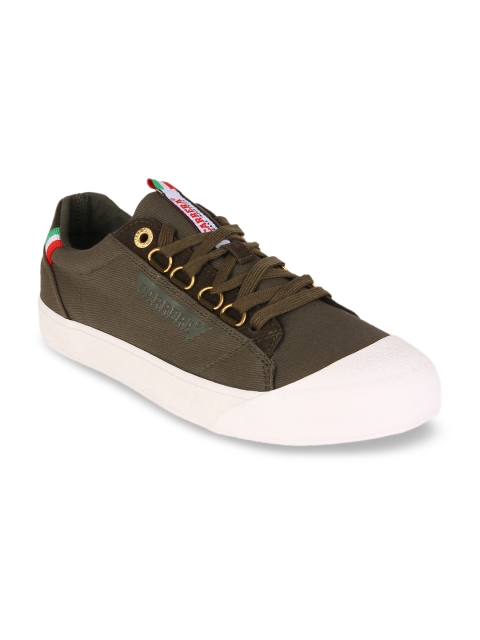 

Carrera Men Olive Green & White Colourblocked Sneakers