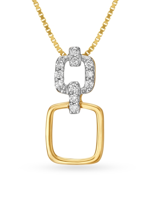 

Mia by Tanishq 14KT Yellow Gold Diamond Pendant