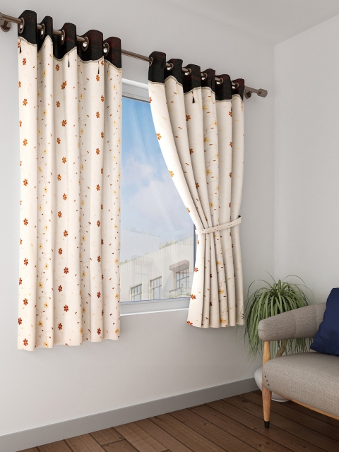 

Cortina Beige Set of 2 Sheer Window Curtains
