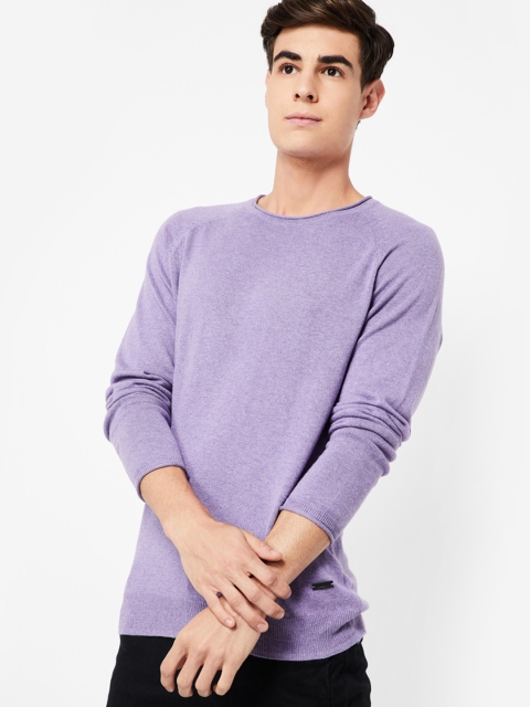 

Bossini Men Lavender Solid Sweatshirt