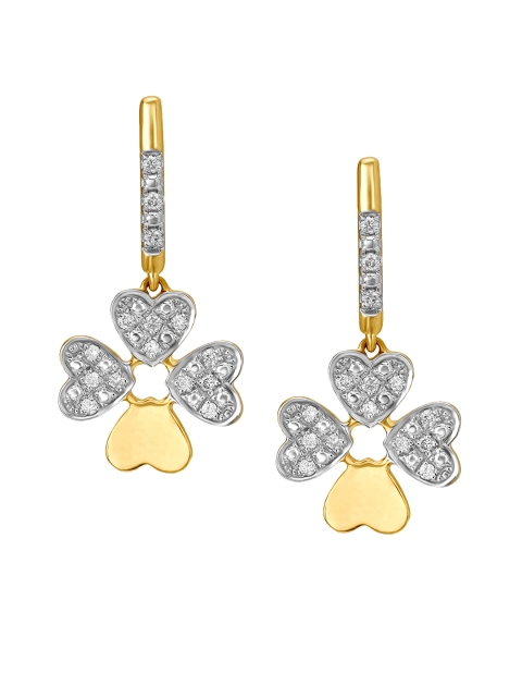 

Mia by Tanishq 14KT Yellow Gold Diamond Drop Earrings