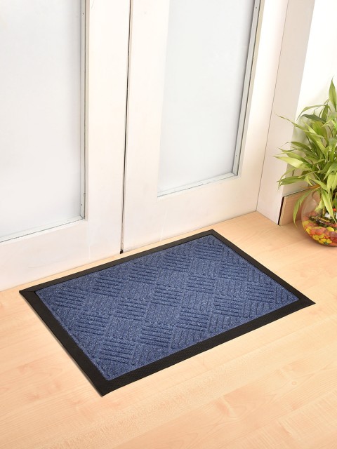 

Ariana Blue Tufted Polypropylene Rectangular Anti-Skid Doormat