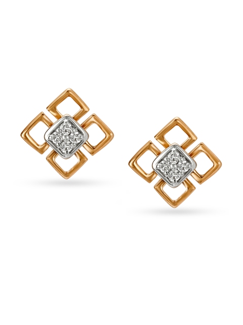 

Mia by Tanishq 14KT Rose Gold Diamond Stud Earrings