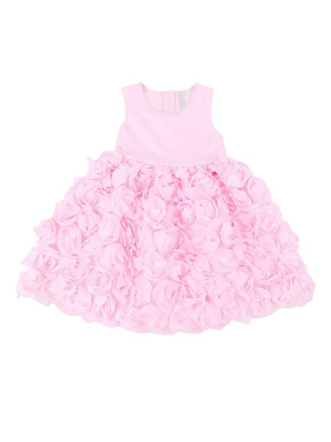 

Pantaloons Junior Girls Pink Solid Fit and Flare Dress