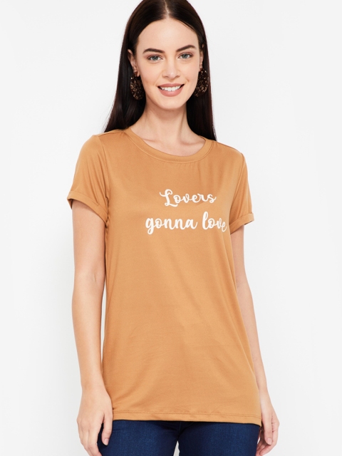 

Fame Forever by Lifestyle Women Brown Printed Top