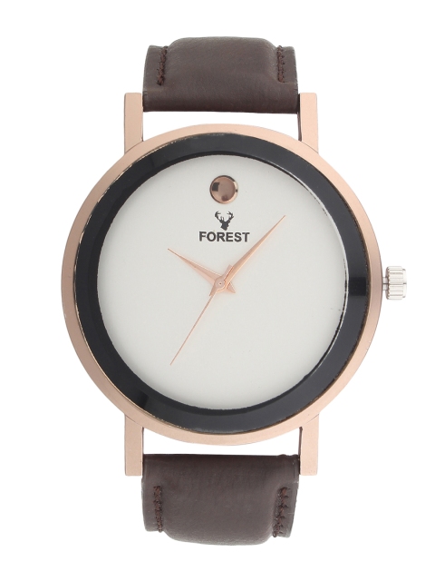 

Hobforestessentials Men Off-White Analogue Watch