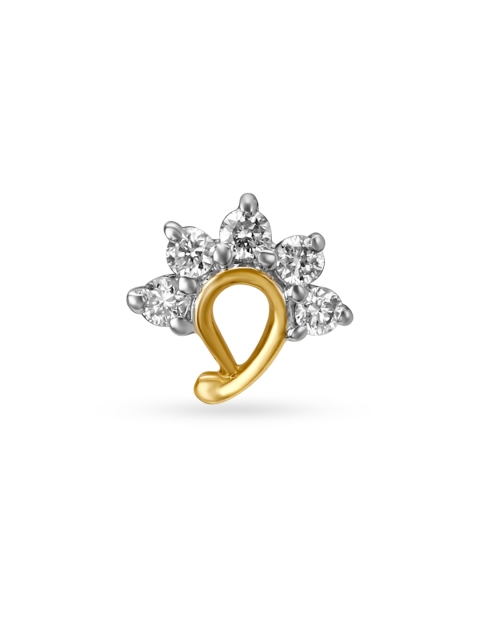 

Mia by Tanishq Women 14KT Yellow Gold Diamond Nose Pin